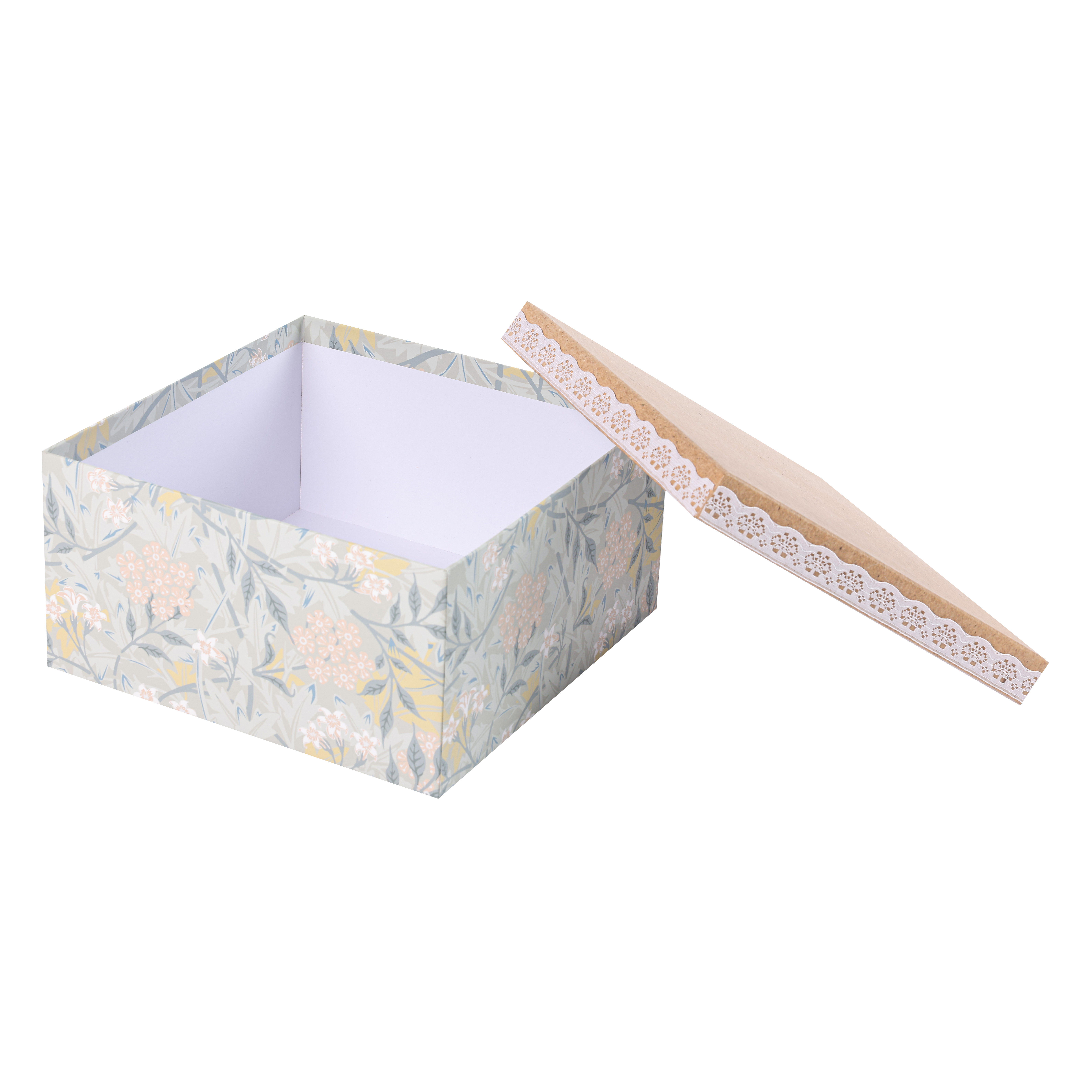 Lace Lid Gift Paper Box Set GB010